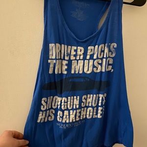 Supernatural crop topish shirt.